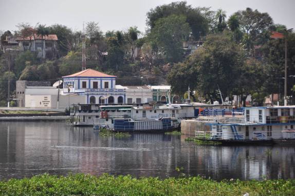 A bela orla de Corumbá, no Mato Grosso do Sul